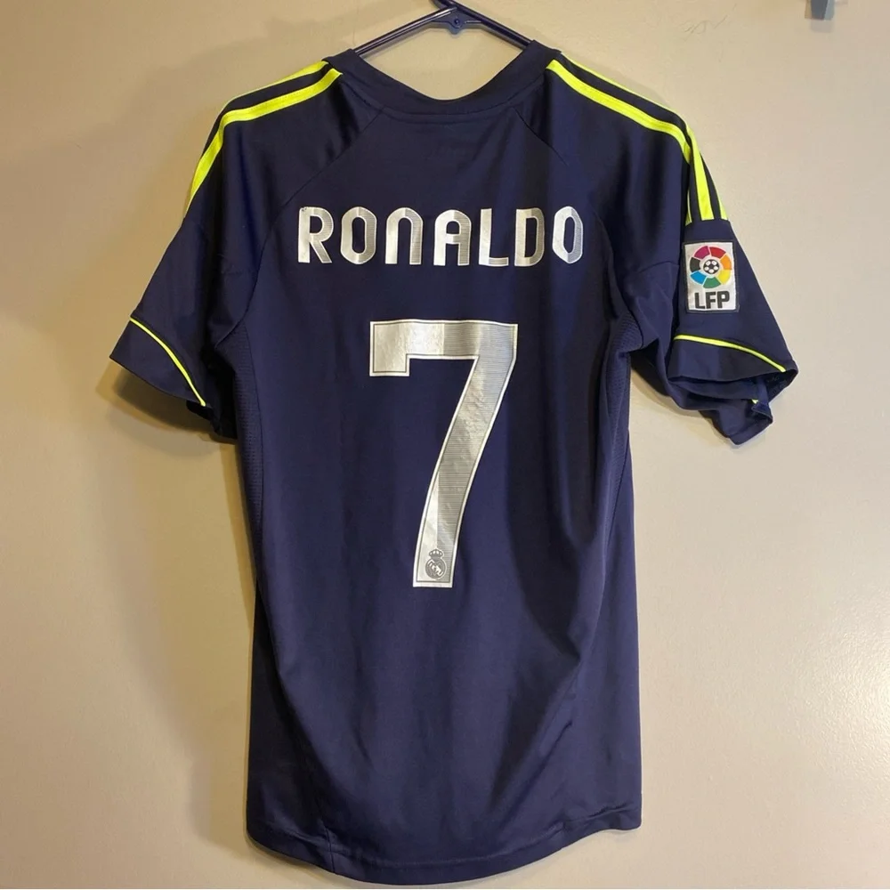 REAL‎ MADRID 2012 2013 AWAY FOOTBALL SHIRT JERSEY #7 RONALDO CAMISETA ADIDAS A